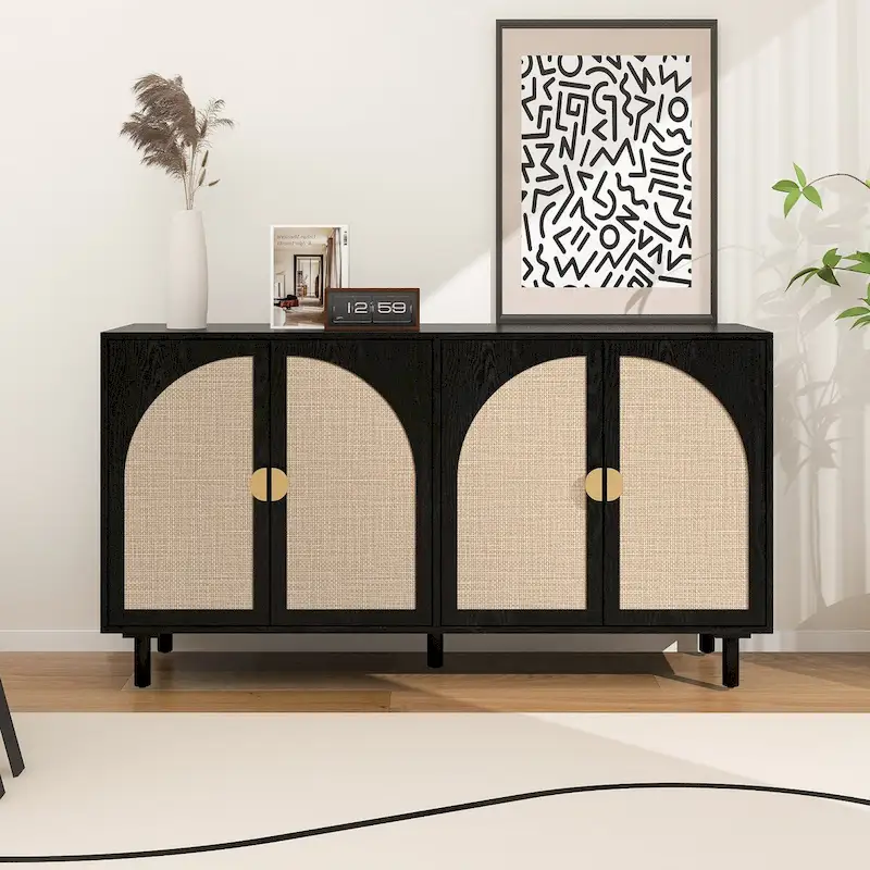 4 Door Cabinet,for Bedroom,Living Room,Study