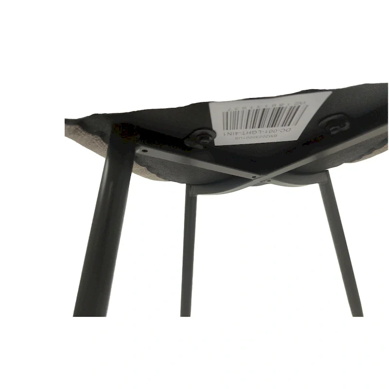 4 Piece Dining Chair Set Modern Kitchen Chairs with Black Metal Legs