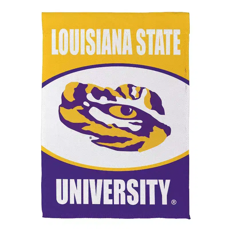 NCAA Louisiana State University Garden Flag 12x18 Double Sided, Officially Licensed Sports Flags For Outside, Indoor and Outdoor Students & Alumni