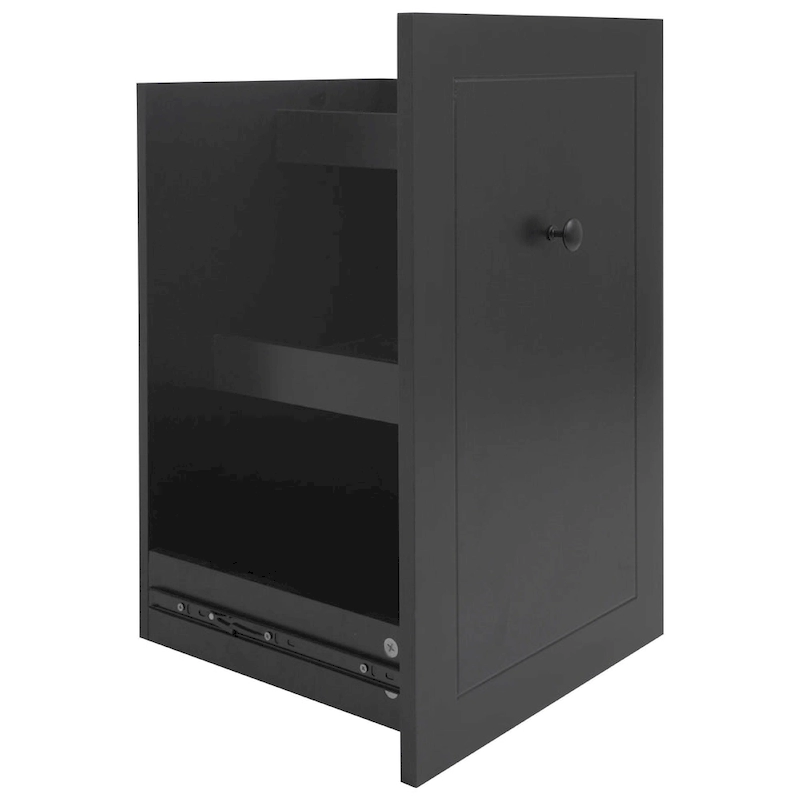 53.9 Width Rolling Kitchen Island with Drop Leaf and 3 Tier Pull Out Cabinet