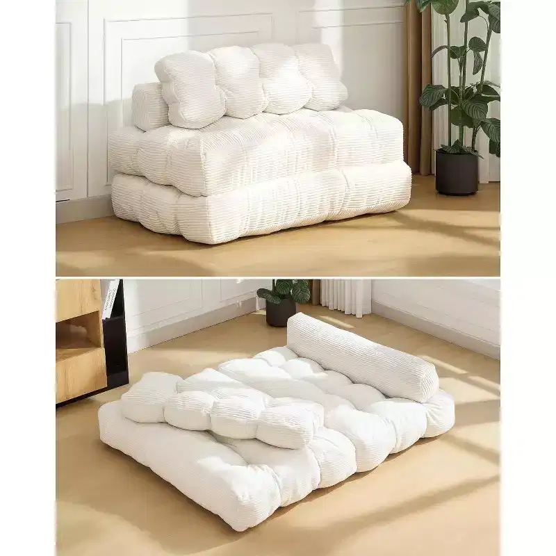 Acekool 3-in-1 Foldable Sofa Bed with Pillow, Convertible Chair for Living Room, Bedroom, or Home Office, 79x52x8
