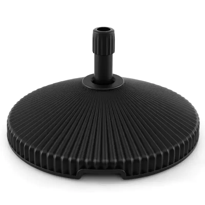 Costway Fillable Umbrella Base with Shell Texture 3 Coupler Sizes for Lawn Poolside Garden