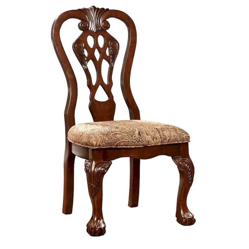 Carpia Traditional Brown Cherry Wood 9-Piece Dining Set by Furniture of America