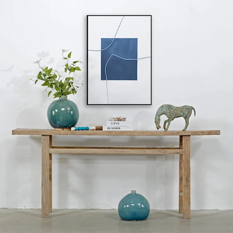 Artissance Vintage Console Table Weathered Natural 72x12x30H