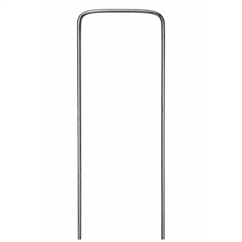 DeWitt 6 Inch U-Shaped Steel Anchoring Pins for Garden & Landscaping, 500 Count