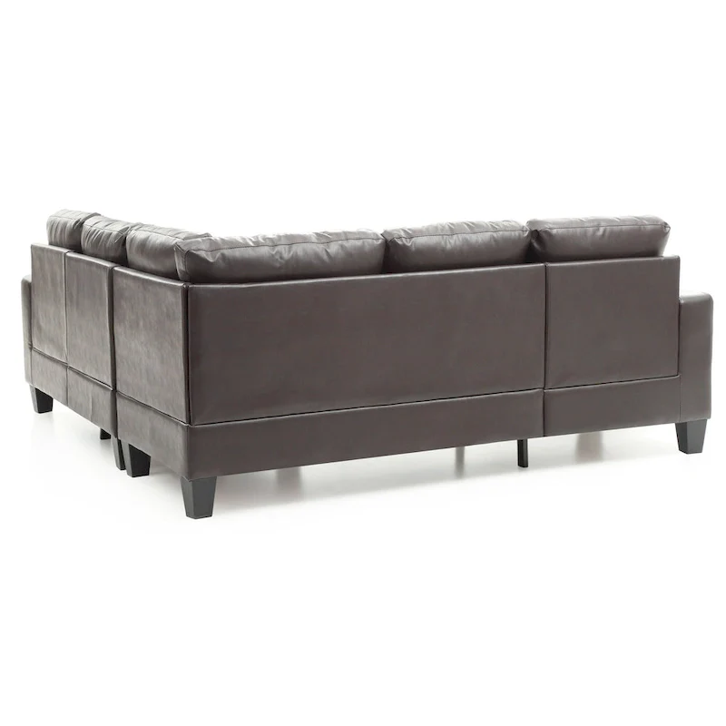 Newbury Faux Leather Sectional Sofa