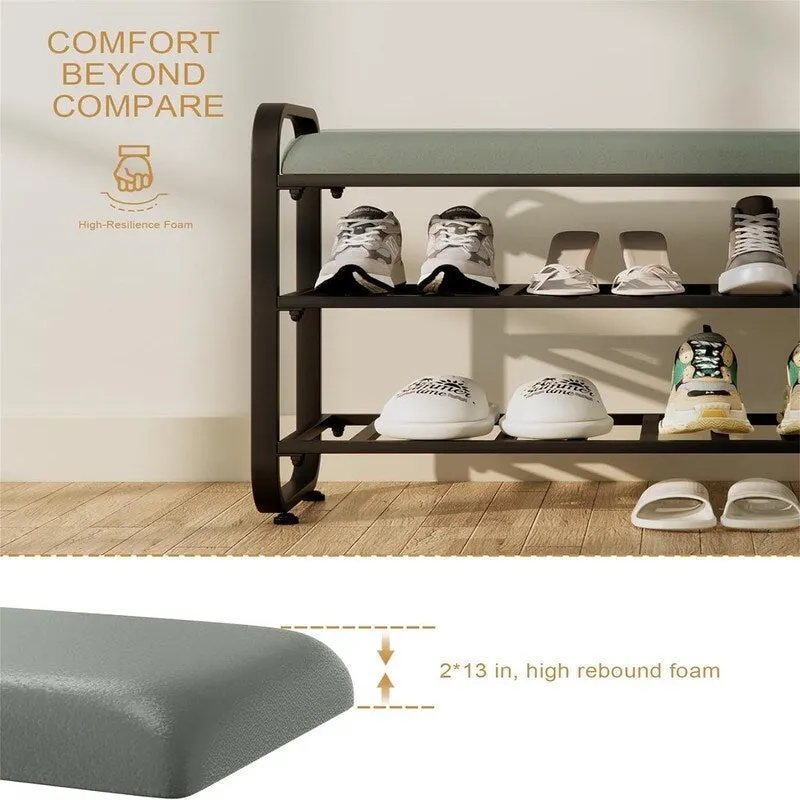 3-Tier Shoe Rack - 12.6 D x 23.62 W x 20.8 H