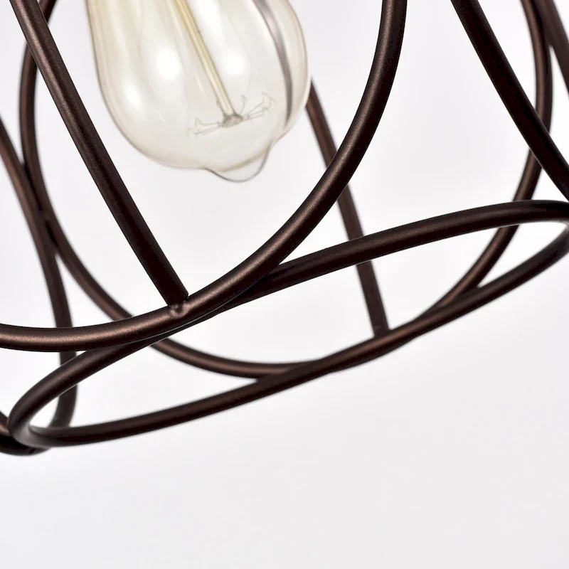 1-light Oil Rubbed Bronze Hanging Pendant