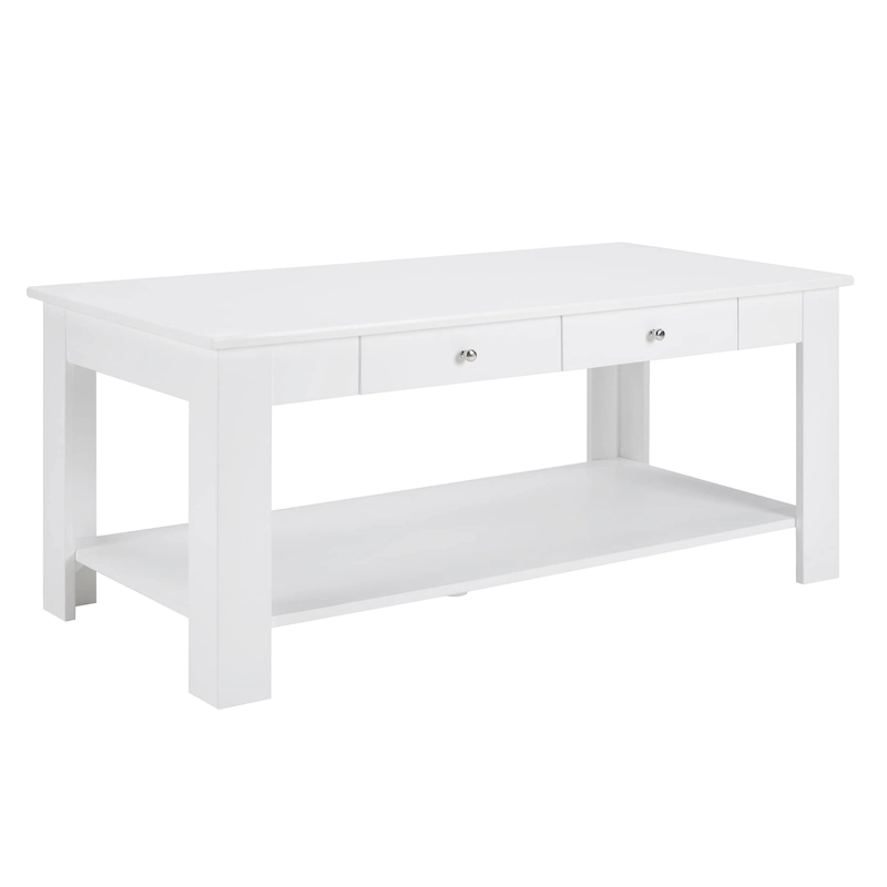 Convenience Concepts Designs2Go 2 Drawer Baja Coffee Table with Shelf