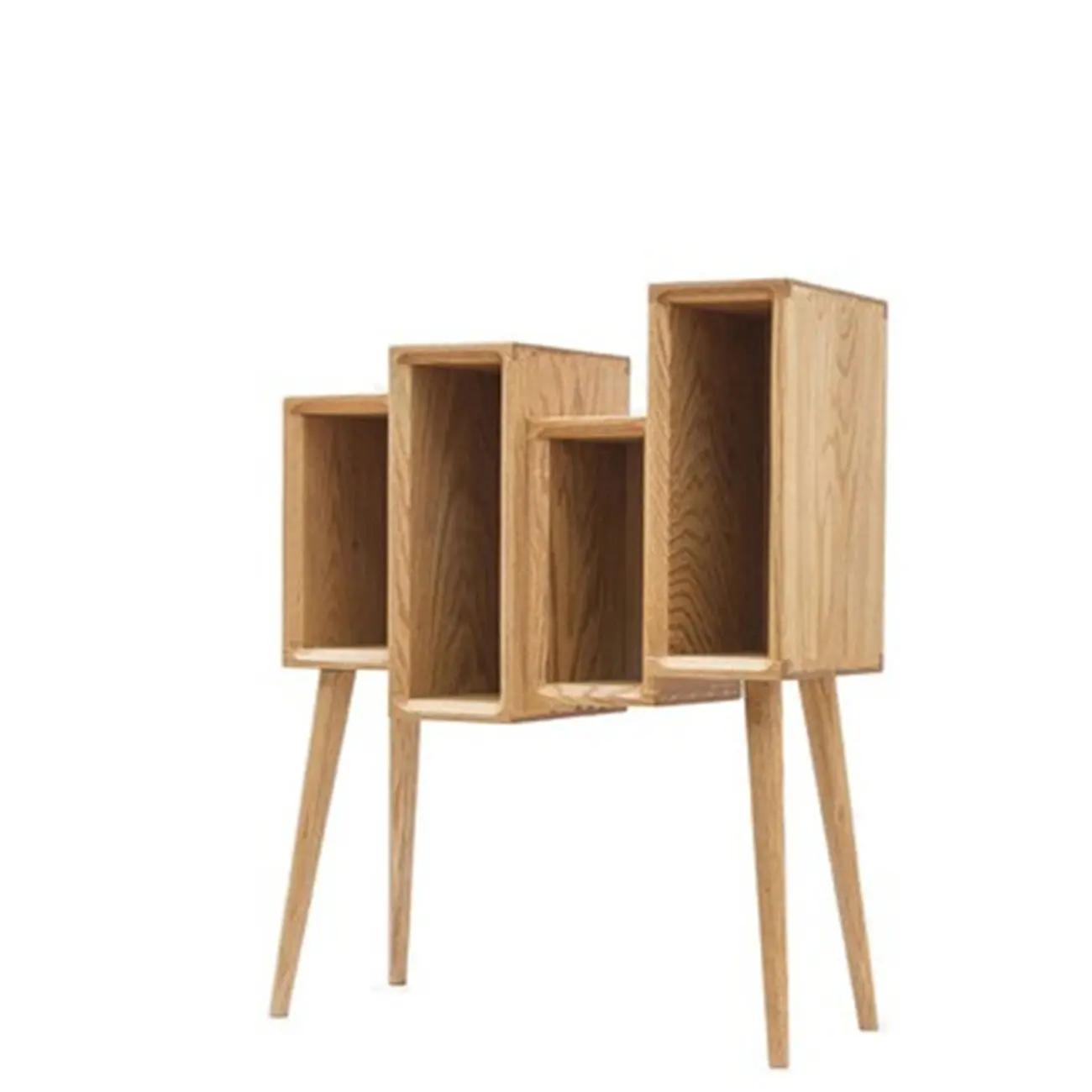 elegant Wood small freestanding Bookcase Closed Back