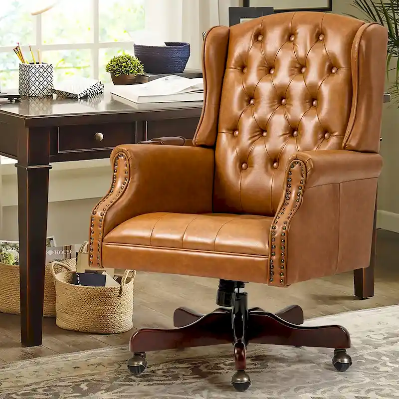 Classic Executive Office Chair High Back Wingback Boss Chair