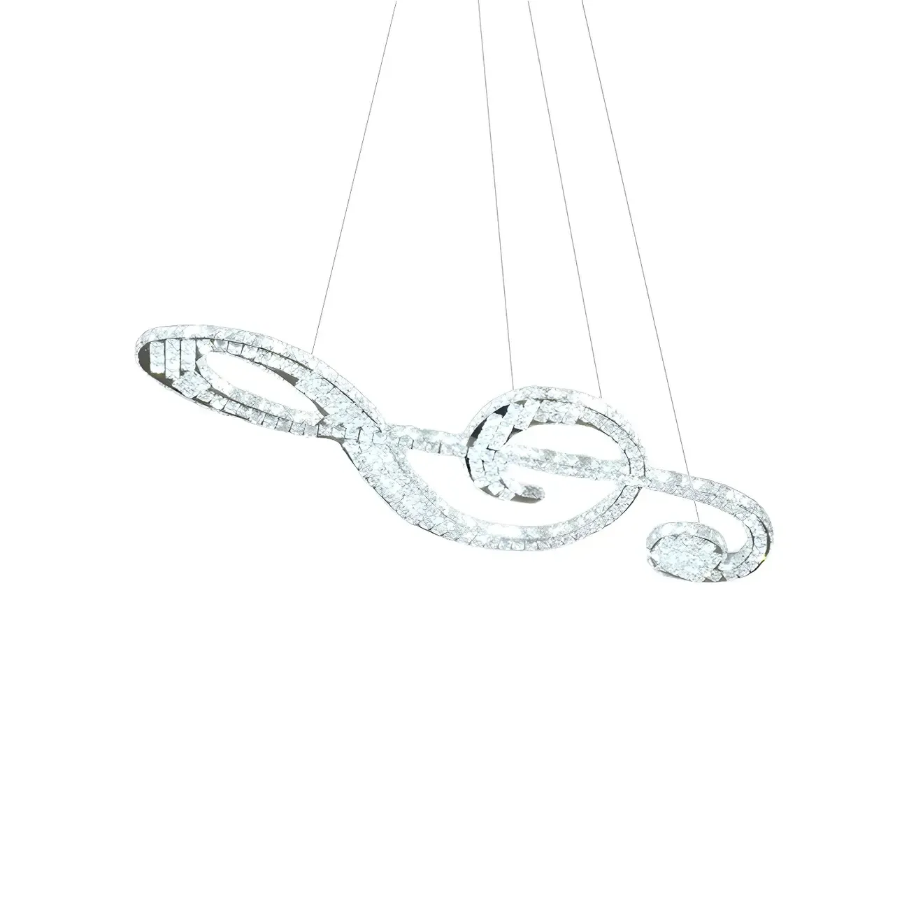 Artistic Modern Crystal 2-Light Island Pendant Light