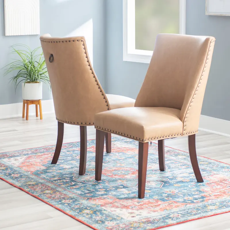 Allard Faux Leather Dining Chairs (Set of 2)