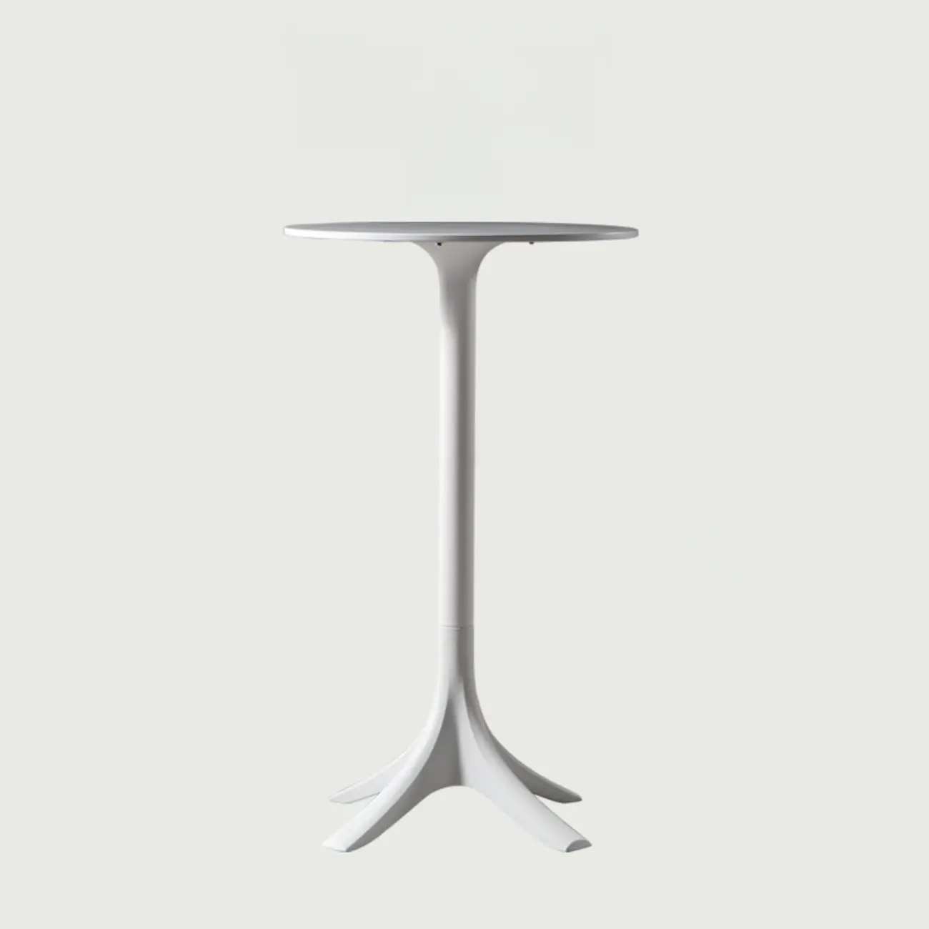 Modern Round White Acrylic Pub Bar Table for Bistro