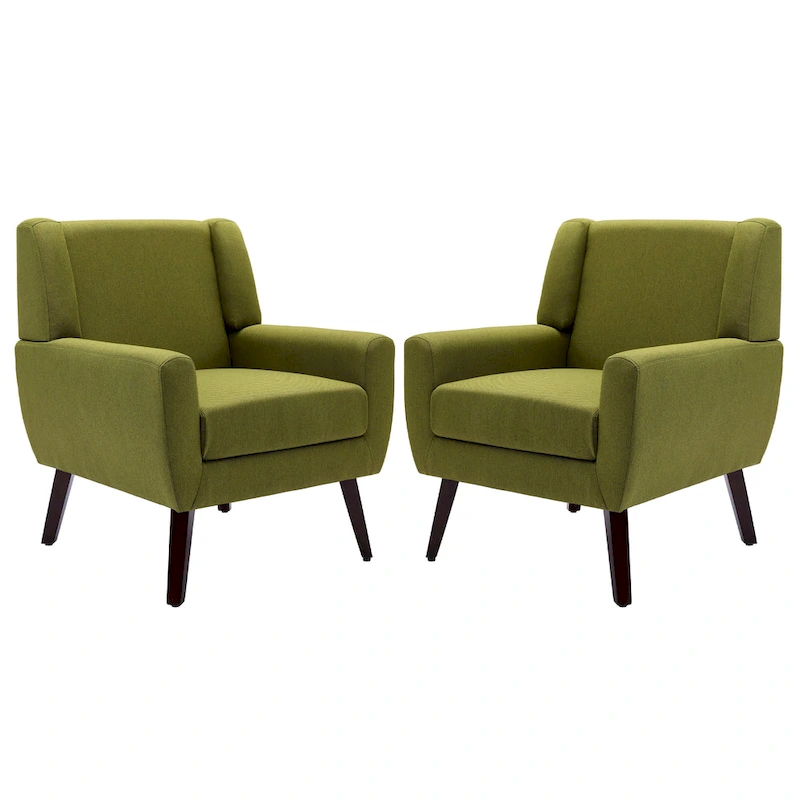 Modern Armchair Upholstered Accent Chair Set of 2