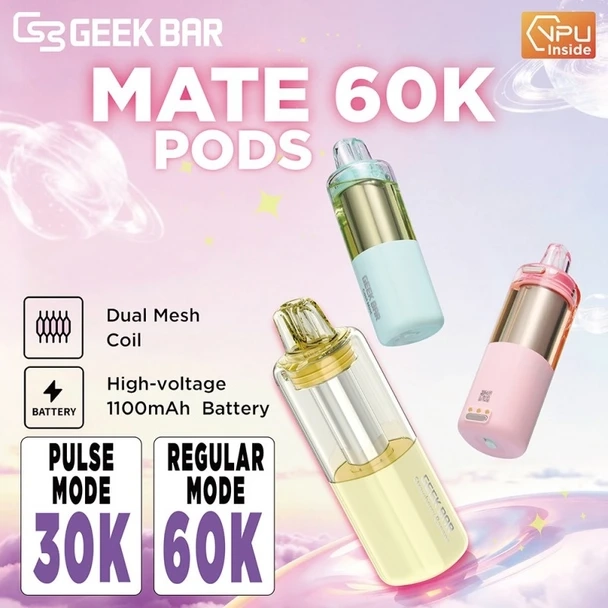 Geek Bar Mate 60K Replacement Pods - Elf Bar Vape Shop
