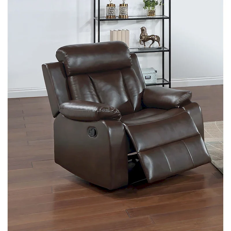 Single Recliner Chair – Brown / Charcoal, Seats 1