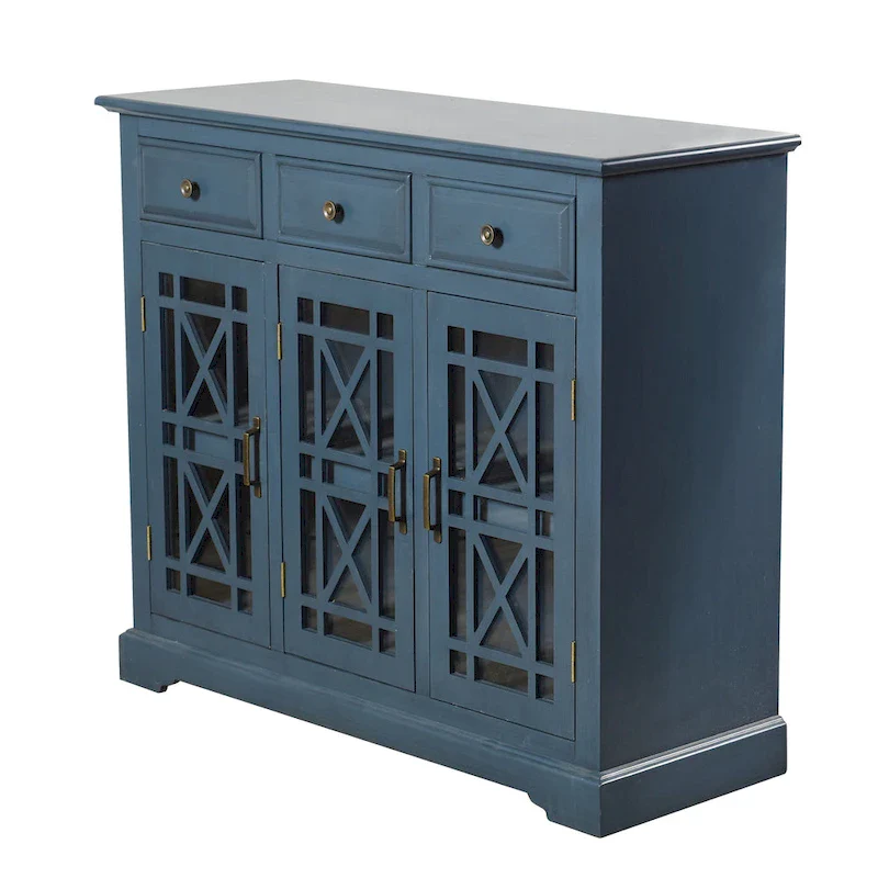 StyleCraft Archer Ridge Navy Blue 3 Drawer with 2 Door Sideboard