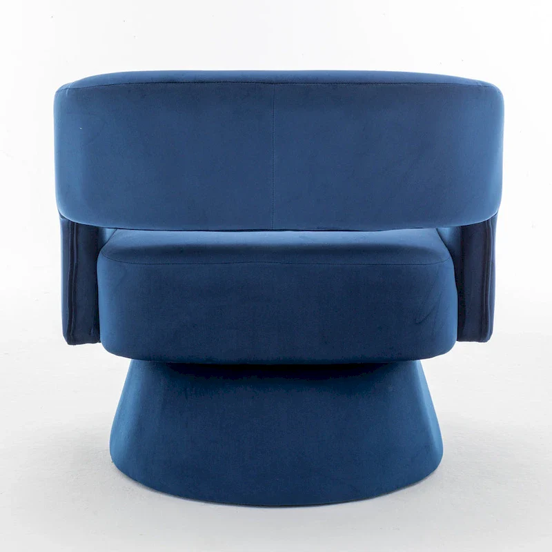 Velvet Swivel Barrel Chair