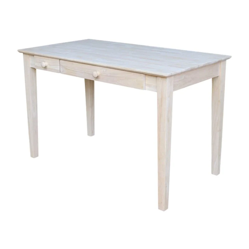 Wooden Computer Desk with Flip Down Drawer