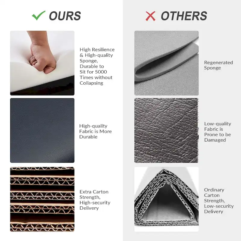 Felice Modern Swivel Height Adjustment Diamond-Tufted Office Chair by HULALA HOME