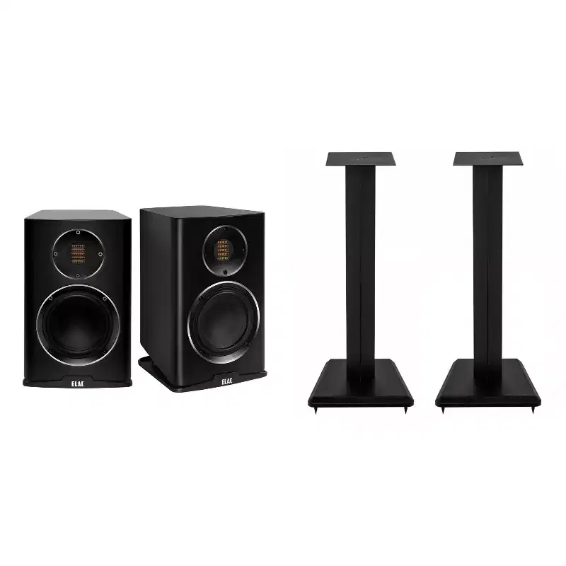 Elac Carina 5.25 bookshelves W/ Stands