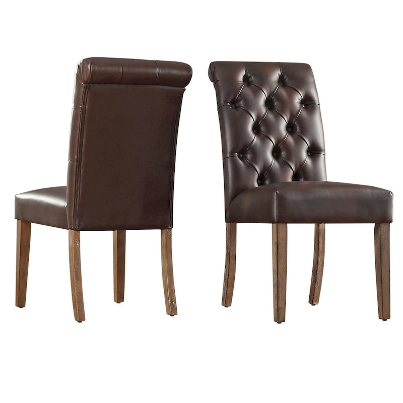 Benchwright Rustic X-base Round Pine Wood Rolled Back 7-piece Dining Set by iNSPIRE Q Artisan