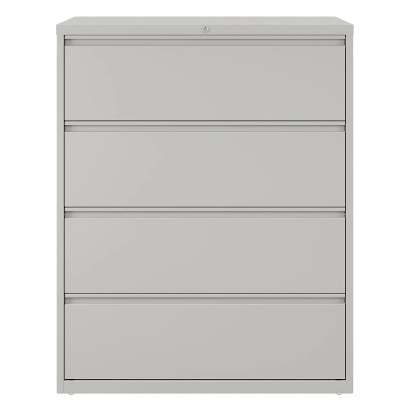 8000 Series 42 Wide 4-Drawer Lateral File Cabinet, Light Gray