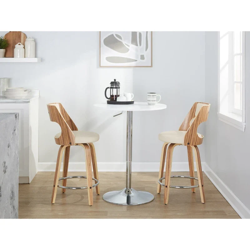 Carson Carrington Alingsas Mid-century Modern Counter Stool (Set of 2)