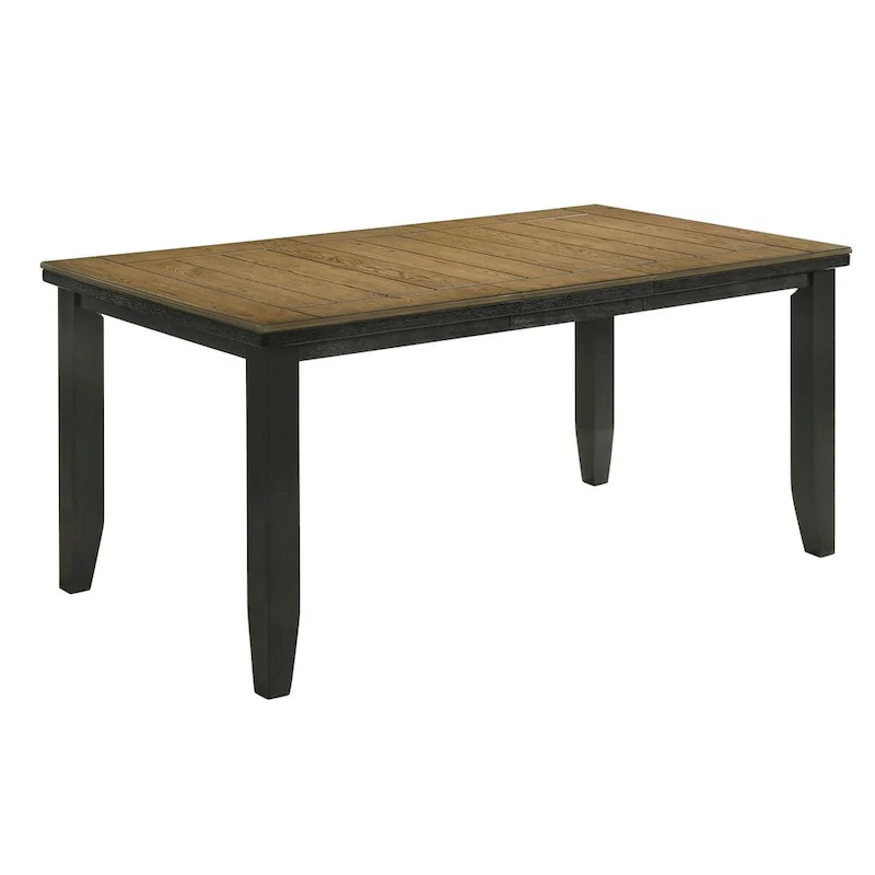 Counter Height Dining Table with Extension Leaf - Seats 6 (Brown)