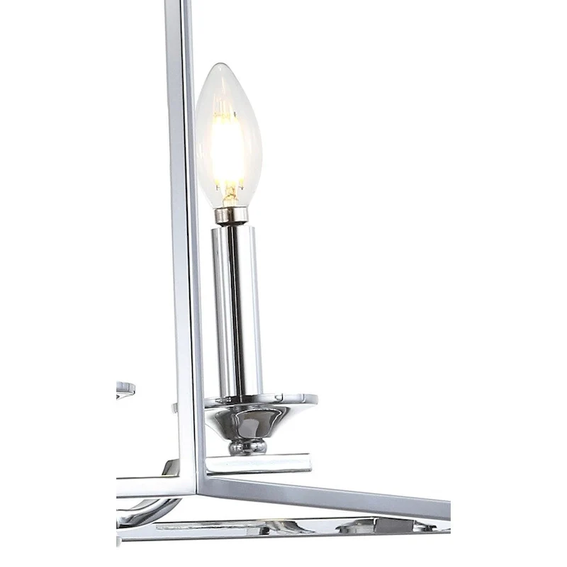 Virginia 14.5  3-light Metal LED Pendant, Chrome by JONATHAN Y