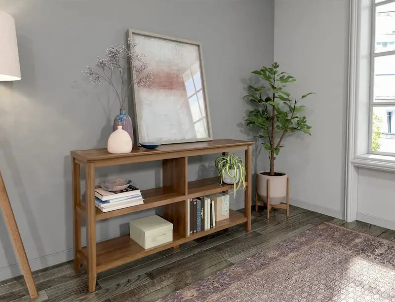 Walnut 2-Shelf Bookcase - 54