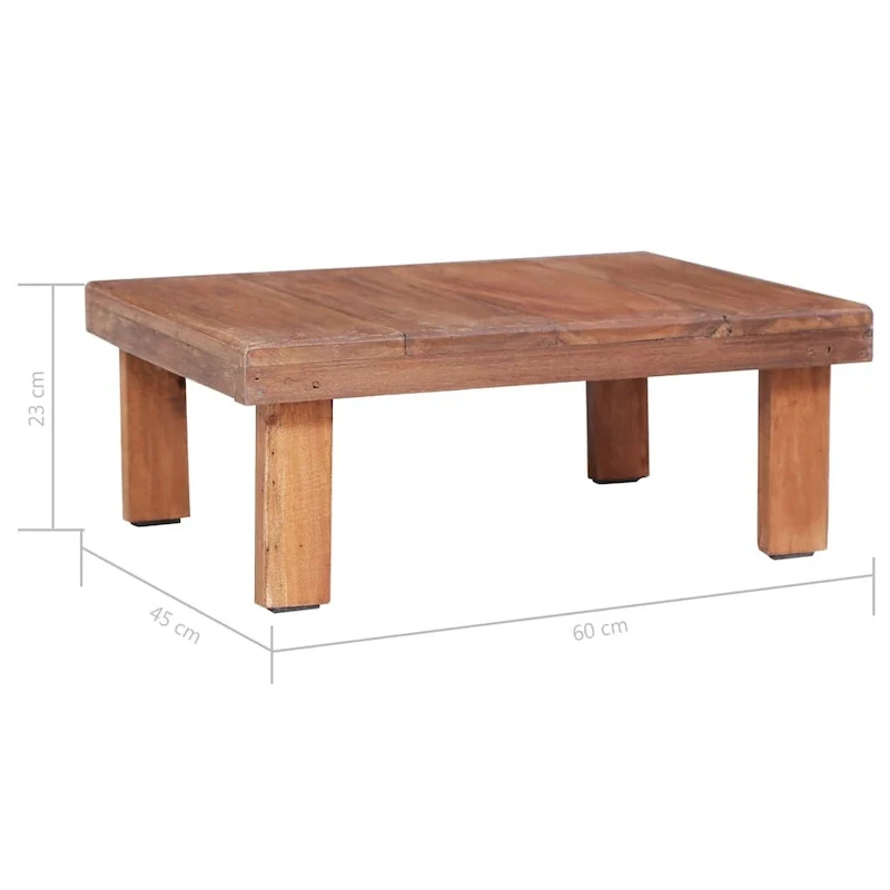 Natural Solid Reclaimed Wood Coffee Table – Rustic Style, Living Room Use