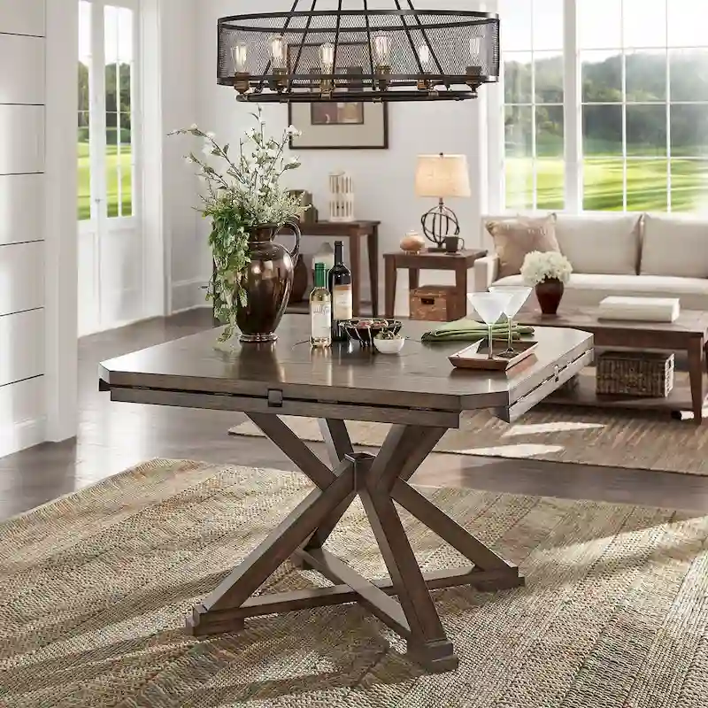Garrison Espresso Convertible Dining Table