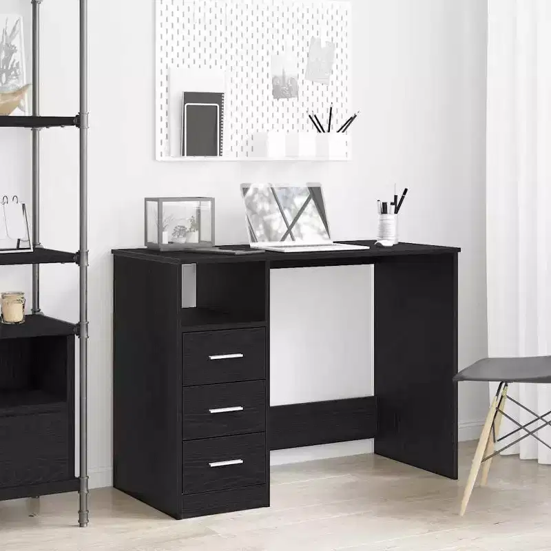 vidaXL Desk White Engineered wood 40.2 in x 19.7 in x 29.9 in Desk