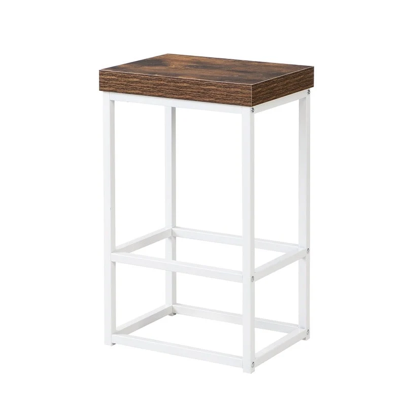 Natural Wood Kitchen Island with Drop Leaf - 2 Stools