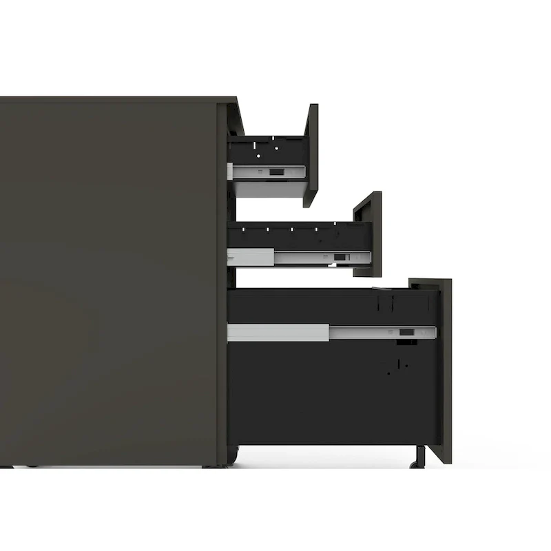 Owen Urban Metal Matte Lockable 3-Drawer Mobile File Cabinet by Furniture of America
