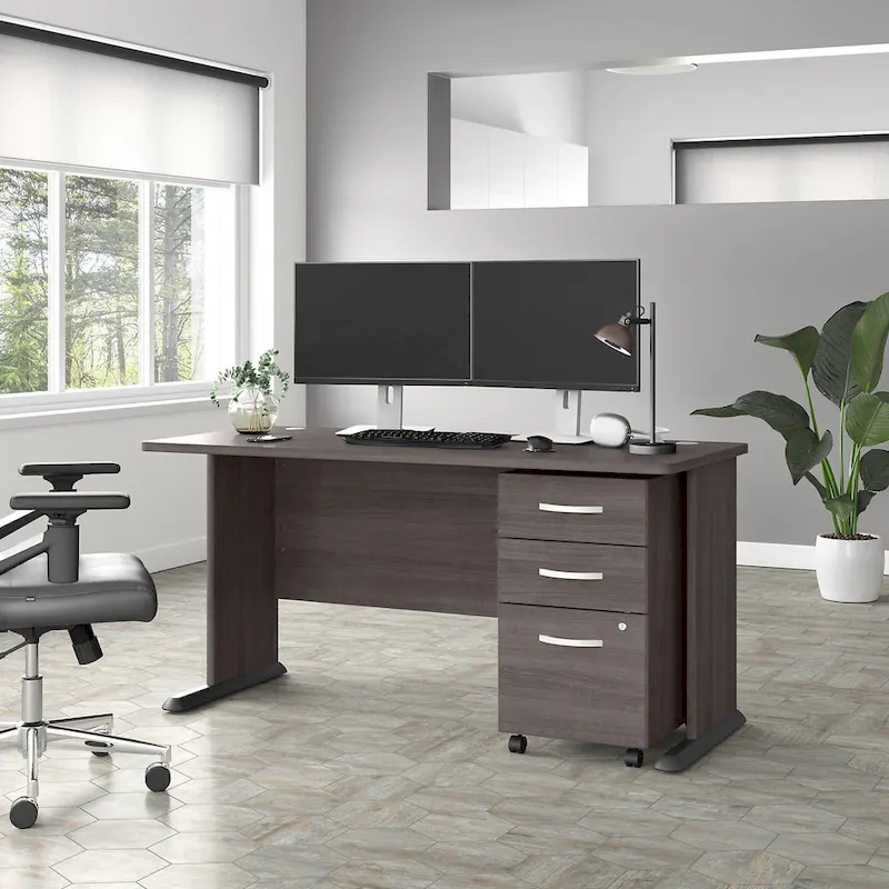 Studio A 60W Computer Desk with Drawers by Bush Business Furniture