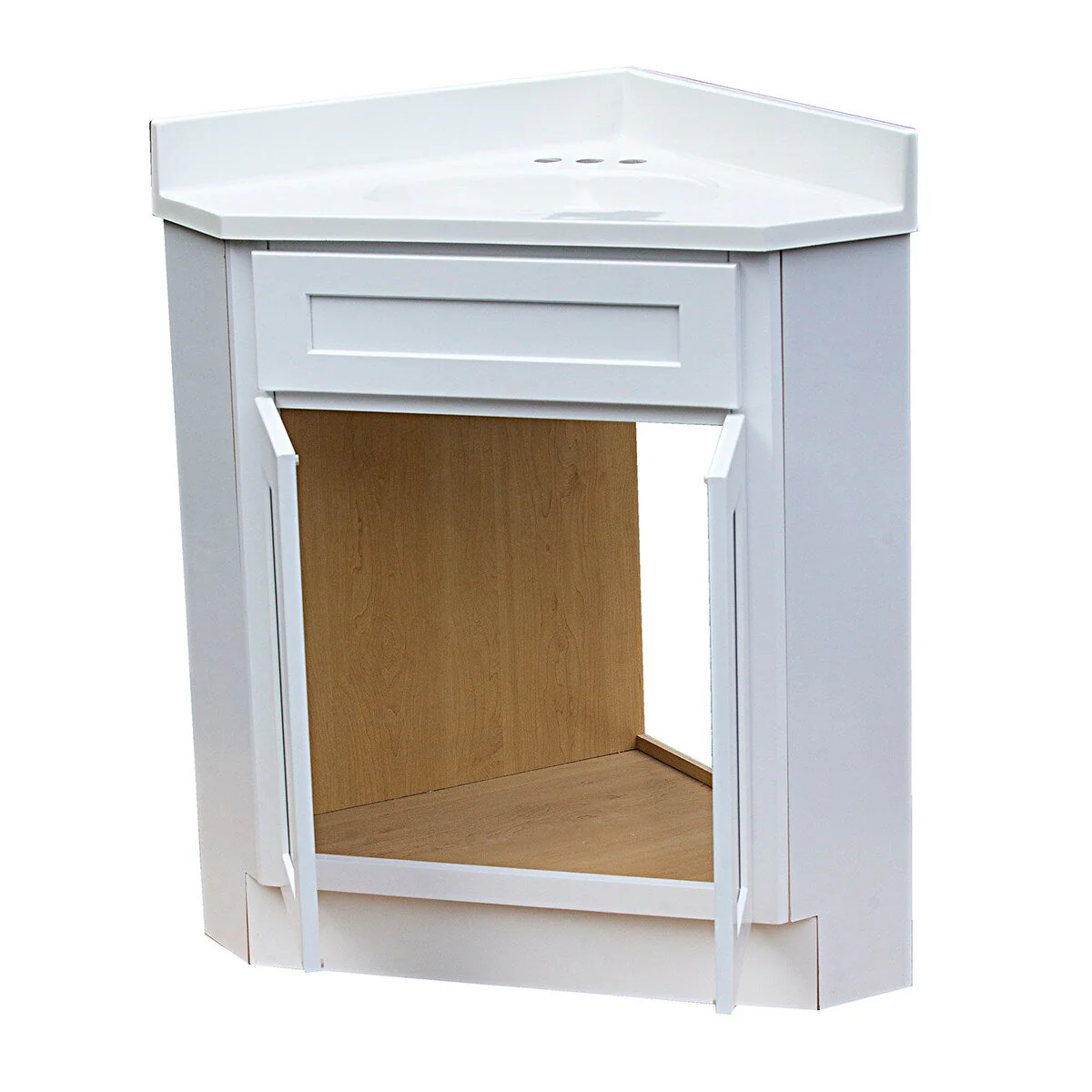 Shaker Corner Vanity 3 PC Set