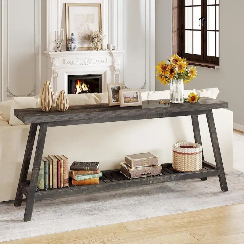 Extra Long Console Entryway Table, 70.9 Inches Console Table