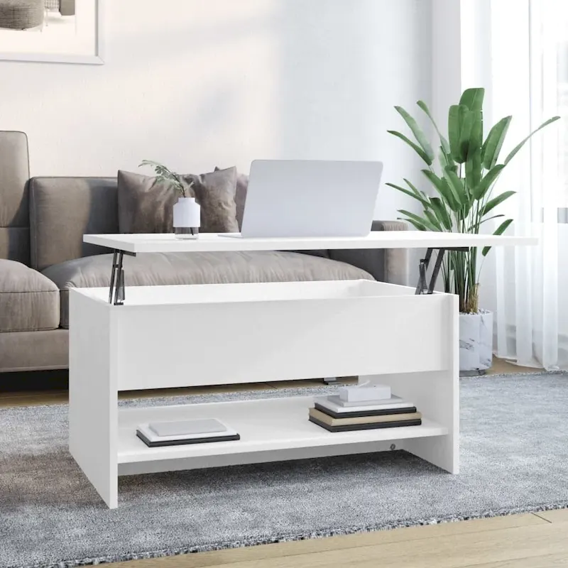 Coffee Table Lift Top End Table Accent Side Sofa Table Engineered Wood - 31.5 x 19.7 x 16.7