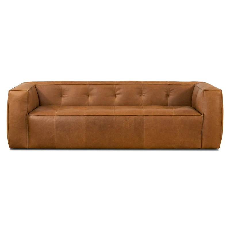 Poly & Bark Capa 92 Sofa - Full Grain Genuine Italian Leather