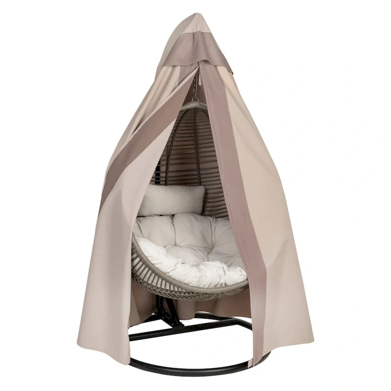 Modern Leisure Monterey Patio Egg Chair Cover, 45 L X 42 W X 75 H, Beige - 45  x 42  x 75