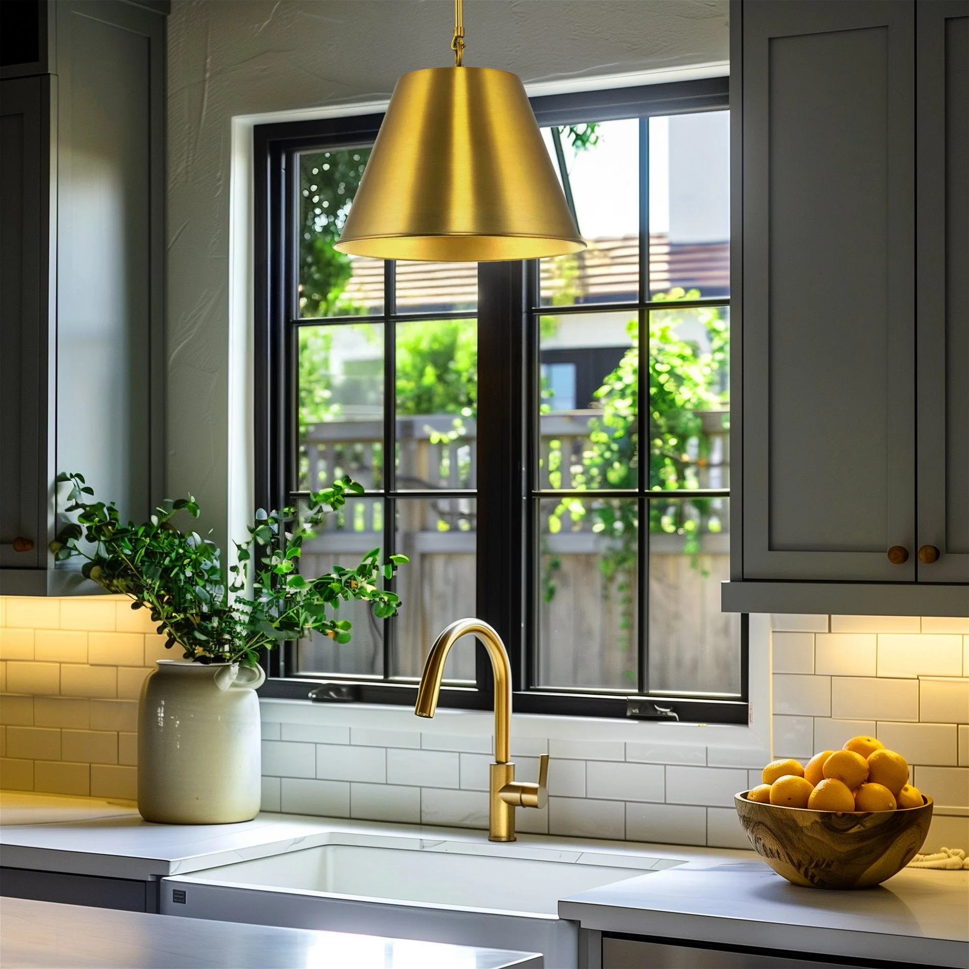 Vida 12 Modern Industrial Pendant Light