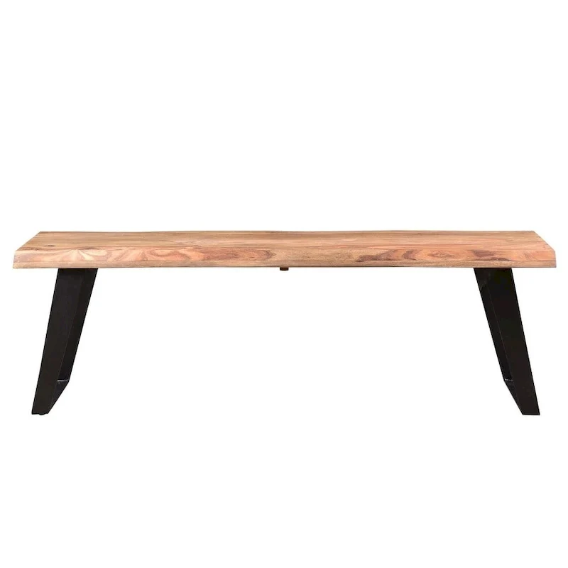 Carbon Loft Astor Handmade 60-inch Sheesham Wood Live Edge Bench - 60 x 16 x 18
