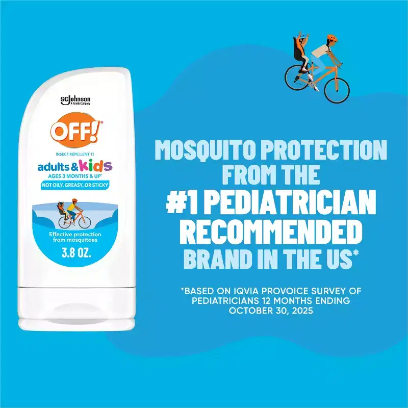 OFF! Adults & Kids Mosquito Repellent Lotion with Picaridin - 3.8oz