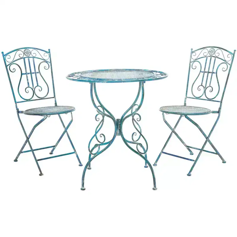 Semly 3 Piece Bistro - Indoor/Outdoor - PAT5028 - Safavieh