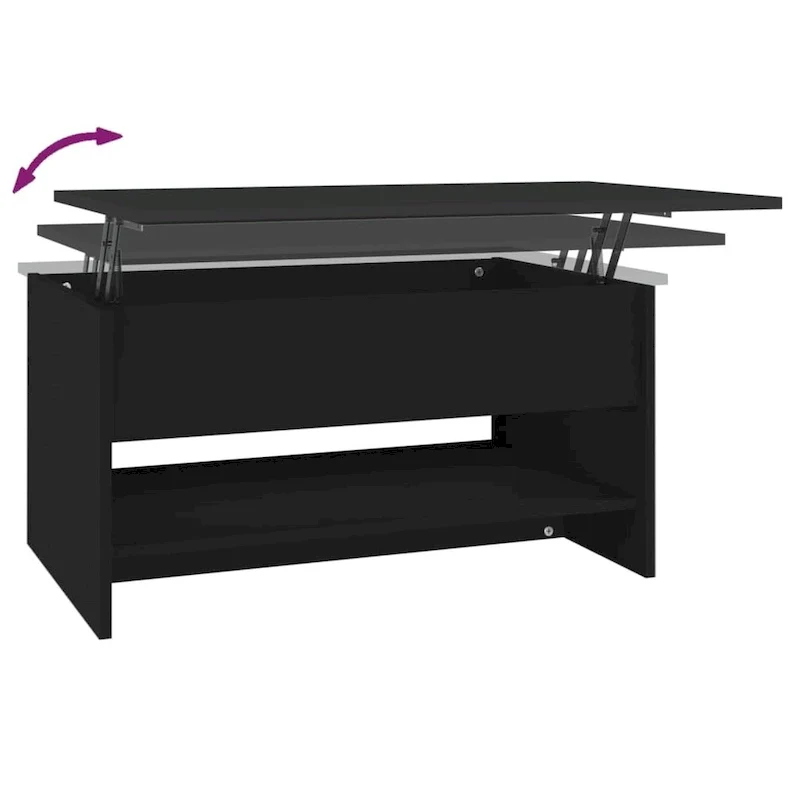 vidaXL Coffee Table Lift Top End Table Accent Side Sofa Table Engineered Wood - 31.5 x 19.7 x 16.7