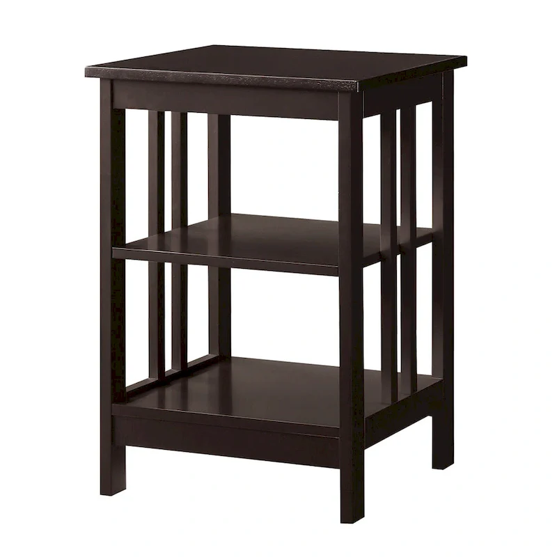 Convenience Concepts Mission End Table with Shelves
