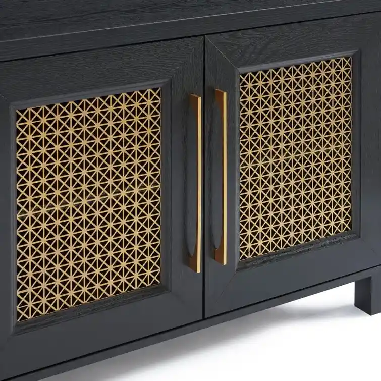 69.5 Wood TV Stand Media Console Entertainment Center